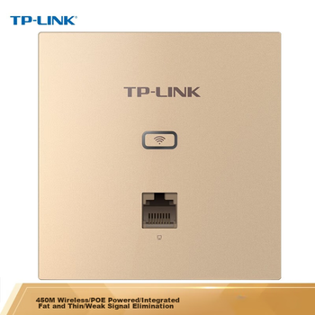 TP-LINK TL-AP450I Тонка шампансько-золотава (квадратна) бездротова точка доступу 450 Мбіт/с, 86 панелей, Wi-Fi доступ для всього будинку, блок живлення POE, керування змінним струмом