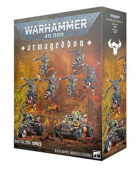 Набір мініатюр WARHAMMER 40000: ARMAGEDDON BATTALION - ORKS