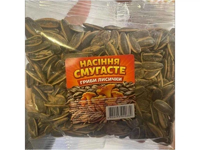 Насіння соняшнику ГУЛІ ГУЛІ Спеції 150г СМУГАСТЕ Гриби Лисички (прозора упаковка)
