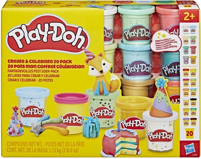 Zestaw ciastoliny 20 sztuk Hasbro Play-Doh: Classic - Create & Celebrate 20 Pack (G2467) (5010996363879)