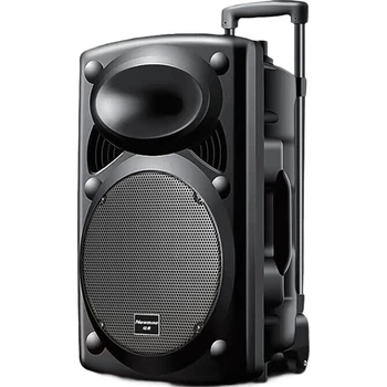 Колонка для квадратных танцев Newmine B12, 12-дюймовая портативная Bluetooth-колонка для уличных выступлений, мощный мобильный сабвуфер для караоке, уличная колонка с двумя микрофонами.