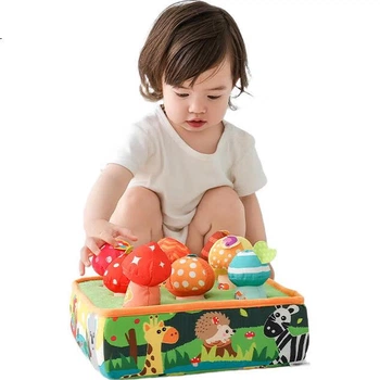 Іграшка Jollybaby висувна для малюків гриби