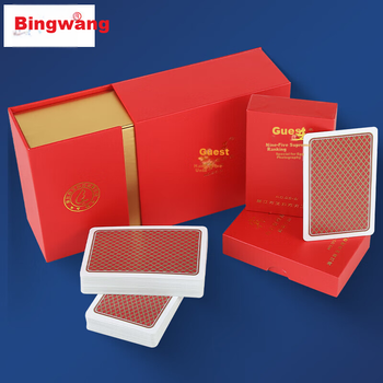 Игральные карты Binwang Guandan Special, новогодний подарочный набор, импортированы из Германии, бумага с черным сердечником, цвета Guandan (красный и синий), по 6 колод каждого цвета, 95-9