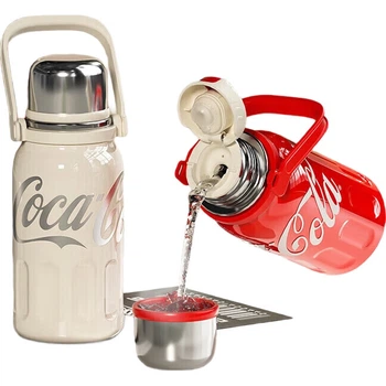 Термос Germ Coca-Cola Rhythm для мужчин и женщин спортивный 800мл белый