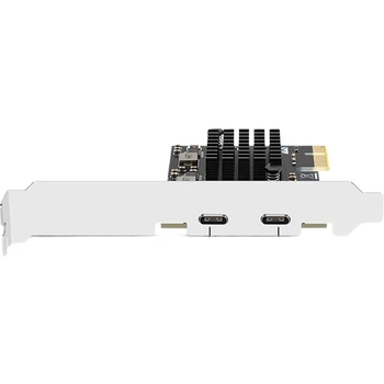Плата EB-LINK PCIE расширения Dual Type-C высокоскоростная для ПК