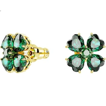 Серьги-гвоздики SWAROVSKI IDYLLIA в виде счастливого четырехлистного клевера, женские серьги, подарок на день рождения для женщин, 5666236