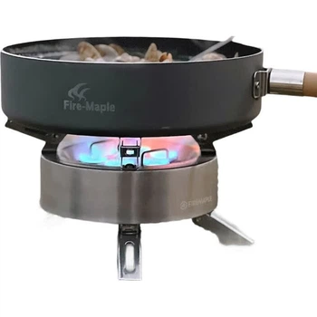 Знімна газова плита FIRE-MAPLE з кількома головками, посуд для кемпінгу на свіжому повітрі, потужна газова плита з інтенсивним полум'ям, газовий пальник, картриджна плита