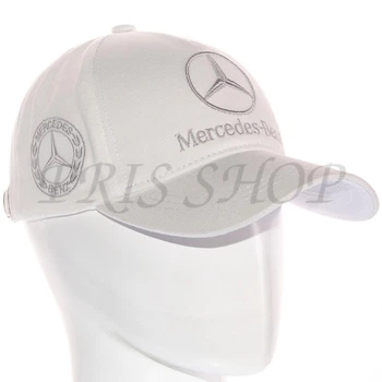 Кепка автомобильная бейсболка с регулировкой из плотного коттона Mercedes-Benz Bth20792 L / 57-58 Белый