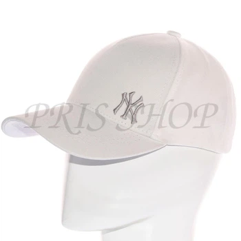 Кепка Unisex с брендовая вышивкой бейсболка котоновая с регулировкой размера New York Bth20843 L / 57-58 Белый