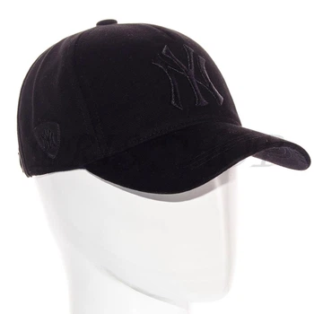 Кепка Unisex с брендовая вышивкой бейсболка котоновая с регулировкой размера New York Bth20781 L / 57-58 Черный