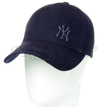 Кепка Unisex с брендовая вышивкой бейсболка котоновая с регулировкой размера New York Bth20843 L / 57-58 Темно-синий