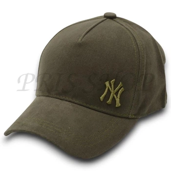 Кепка Unisex с брендовая вышивкой бейсболка котоновая с регулировкой размера New York Bth20843 L / 57-58 Хаки