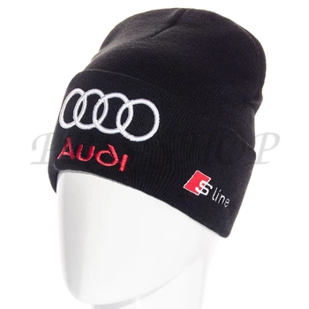 Шапка с вышивкой автомобильная Audi L20089 Универсальный Черный