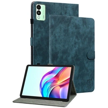 Защитный чехол Deexe Cute Tiger для TECNO Megapad 11 - Blue
