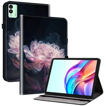 Защитный чехол Deexe Flower для TECNO Megapad 11 - Purple Peony