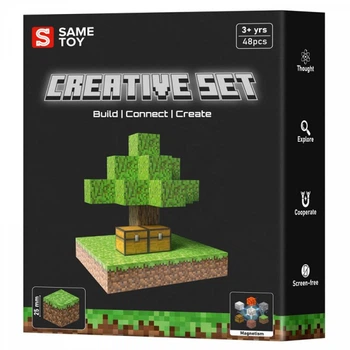 Магнитный конструктор Same Toy Creative Set Skyblock 48эл mcraft-1812-sm