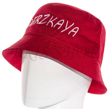 Панама брендовая летняя из хлопка панамка котоновая универсальная Derzkaya Pkh21905 L / 57-58 Красный