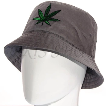 Панама брендовая летняя из хлопка панамка котоновая универсальная Cannabis Pkh21939 L / 57-58 Серый