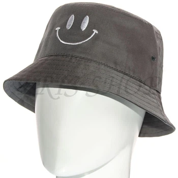Панама брендовая летняя из хлопка панамка котоновая универсальная smile Pkh21940 L / 57-58 Серый