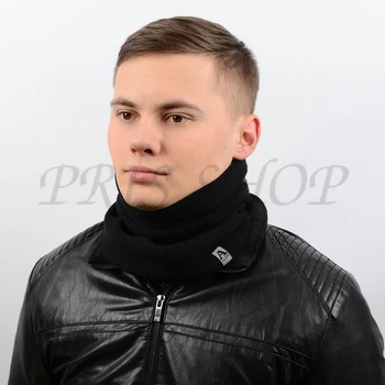 Снуд чоловічий вовняний утеплений флісом Alex Al17057S 50*25 чорний