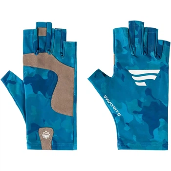 Перчатки Favorite Solar Fishing Gloves 5 Cut L/XL Blue