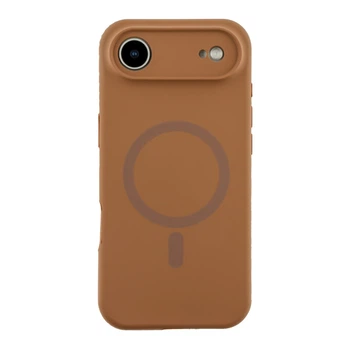 Чохол Premium Glow Silicone Case Full Camera with Magsafe для iPhone 17 Air New Brown