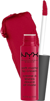 Жидкая помада с матовым финишем Nyx Soft Matte Lip Cream Monte Carlo SMLC10 глубокий красный 8 мл