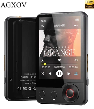 Hi-Fi MP3-плеер AGXOV М15, 64 ГБ, Bluetooth 5.3, динамик, FM-радио, диктофон, электронная книга + наушники, защитное стекло