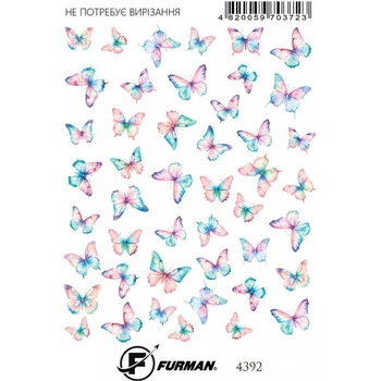 Слайдер дизайн для ногтей Furman 4392 (Арт 612)