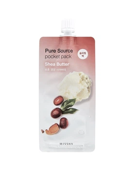 Ночная маска для лица Missha Pure Source Pocket Pack Shea Butter (масло ши) 10 мл