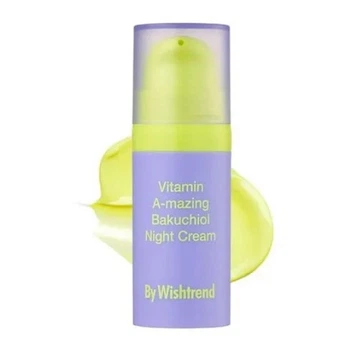 Ночной омолаживающий крем с бакучиолом и ретиналем By Wishtrend Vitamin A-Mazing Bakuchiol Night Cream 10 мл