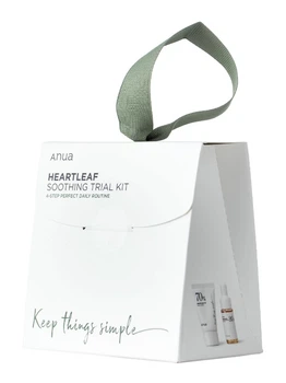 Сет миниатюр косметики с гуттуиниией Anua Heartleaf Soothing Trial Kit 10+20+40 мл + 2 шт