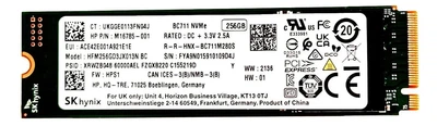 Накопитель SSD Hynix m.2 NVMe 256GB SK BC711 250 240 (HFM256GD3JX013N BC) Б/у
