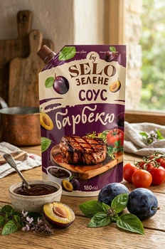 Соус барбекю ТМ Деревня Зеленая 180 г дой-пак