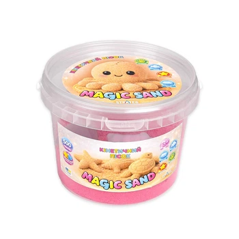 Кинетический песок Strateg Magic Sand розовый 500 граммов (31195)