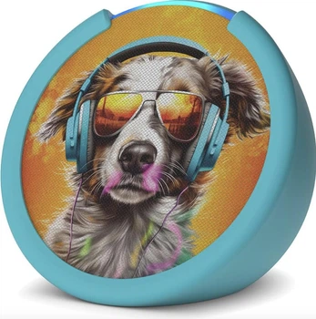 Детская смарт колонка Amazon Echo Pop Kids Anthro Pup (Английский/Испанский/Французский)