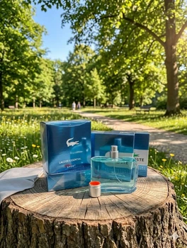 Парфуми Lacoste Essential Blue Sport 125 мл чоловічі свіжий фужерний аромат з цитрусами імбиром та ветивером шлейф