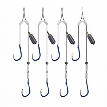 Рыболовная двойная оснастка FishingRig, 3 г, 4 штуки