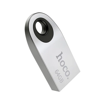 Флеш пам'ять USB 64 GB Hoco UD9 Insightful Smart USB 2.0 сріблястий (RZN-23104817)