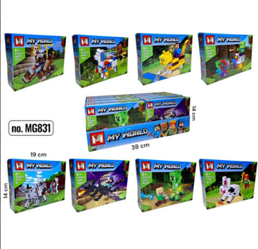 КОНСТРУКТОР MINECRAFT MG831 64+ ДЕТАЛІ new