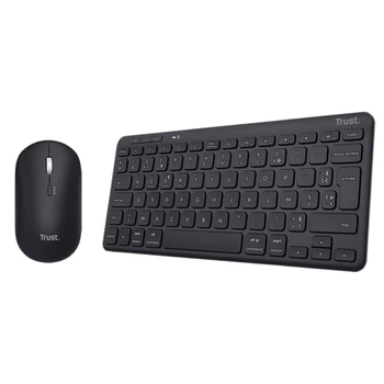 Беспроводной комплект клавиатура и мышь Trust Lyra AZERTY Bluetooth + USB черный