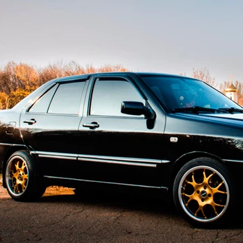 Дефлекторы окон VL-Tuning на Chery Amulet 2003-2010 седан (накладные)