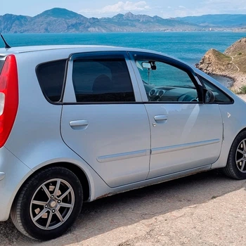 Дефлекторы окон VL-Tuning на Mitsubishi Colt (Z30) 2004-2012 5d (накладные)