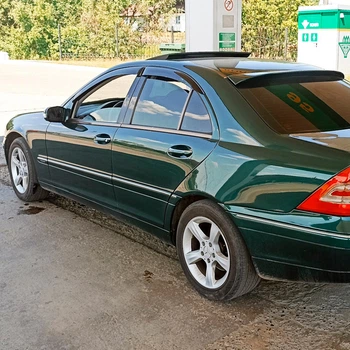 Дефлекторы окон VL-Tuning на Mercedes-Benz C-Class (W203) 2000-2007 седан (накладные)