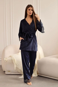 Халат Komilfo 50(2XL) Темно-синій (124709)