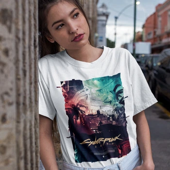 Футболка LOYS Cyberpunk 2077 (We Have A City To Burn wht) білий M