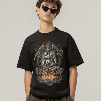 Футболка LOYS унісекс The Nightmare Before Christmas (Skellington And The Bone Daddy) чорний XL