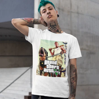 Футболка LOYS унисекс Grand Theft Auto (GTA Five V wht) белый XXL
