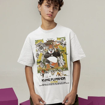 Футболка LOYS унісекс Kung Fu Panda (Old School Poster wht) білий M