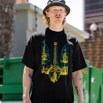 Футболка LOYS унисекс Харьков (Тризуб) черный XXL